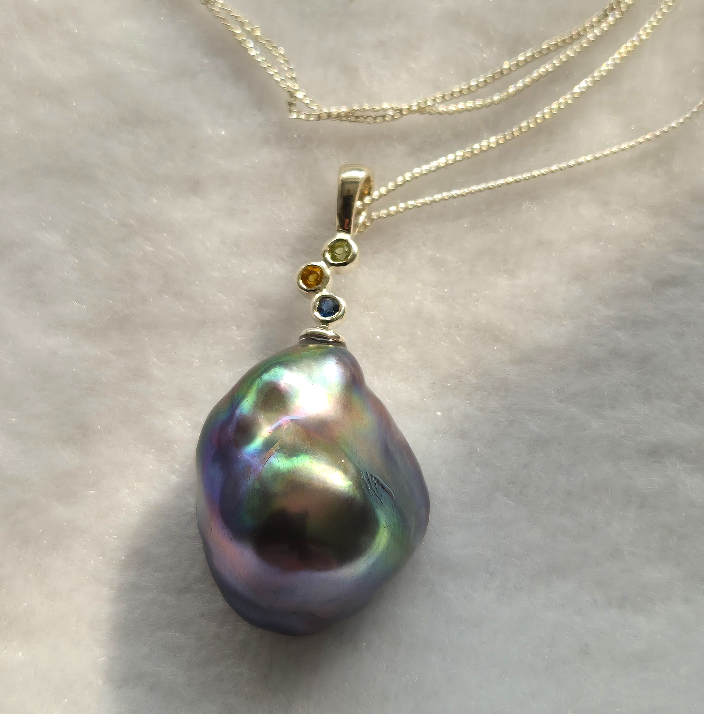 Baroque Black Freshwater Pearl 1
