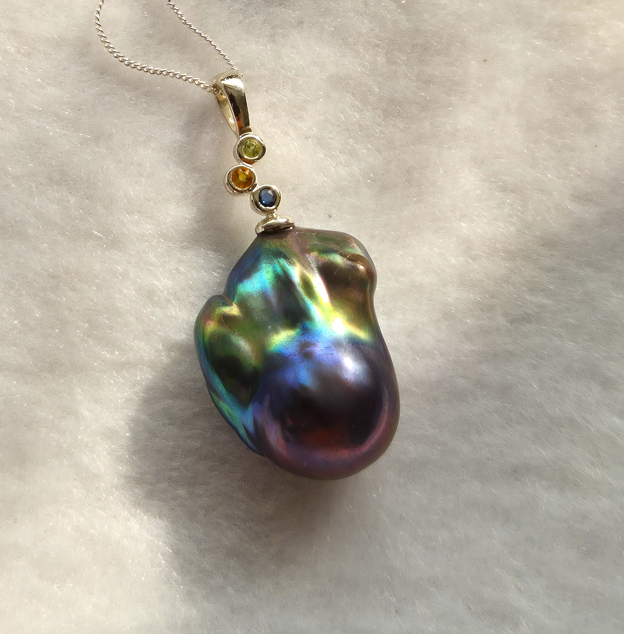 Baroque Black Freshwater Pearl 2