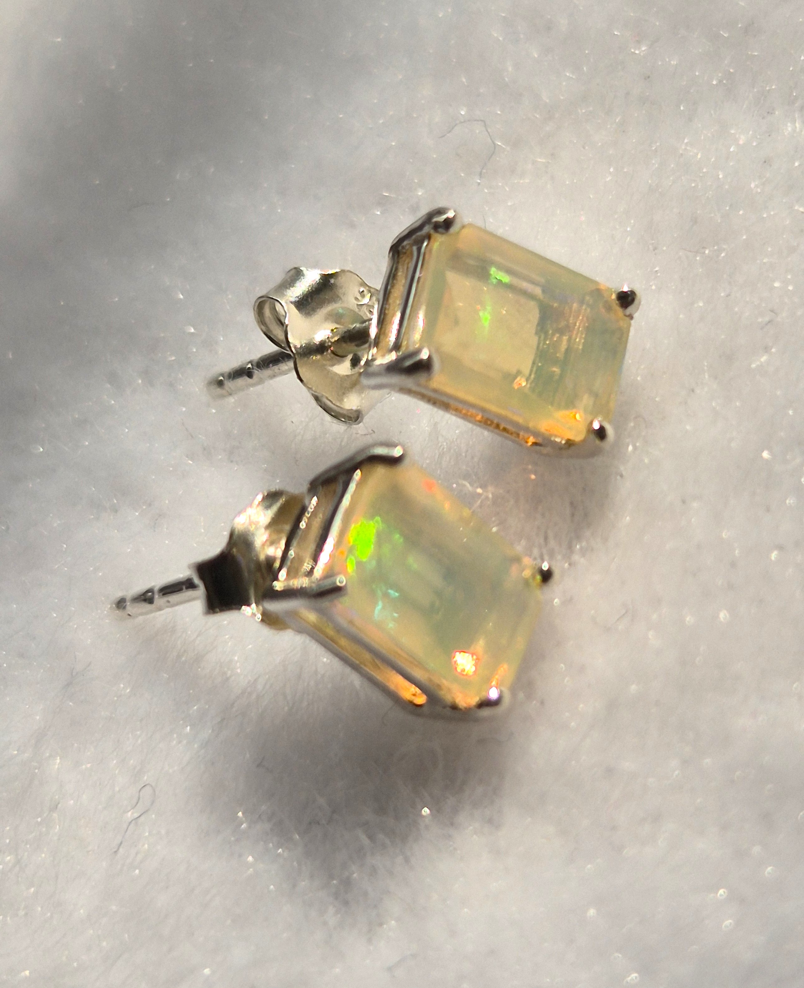 Ethiopian Opal Earrings