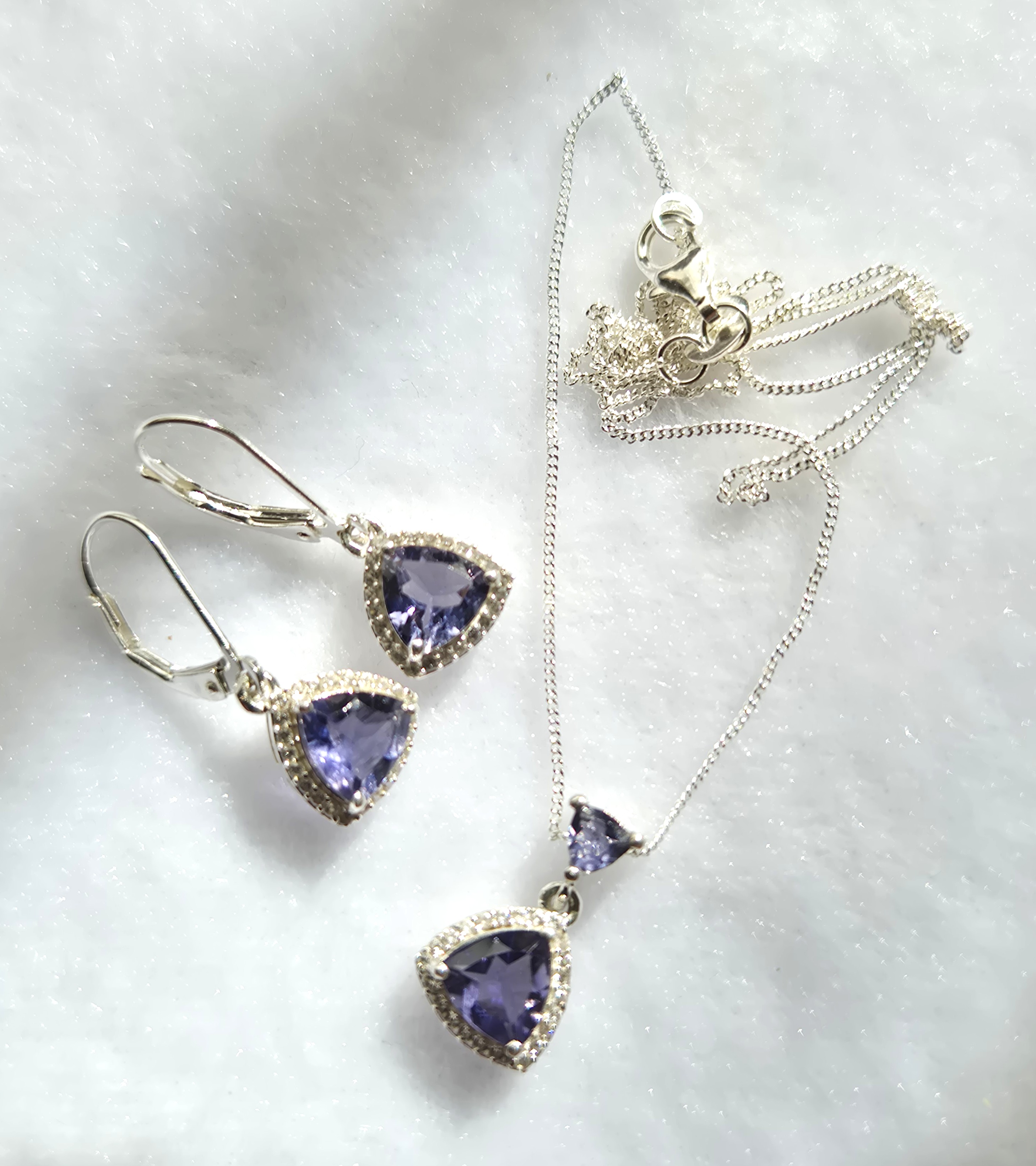 Iolite & Topaz Set