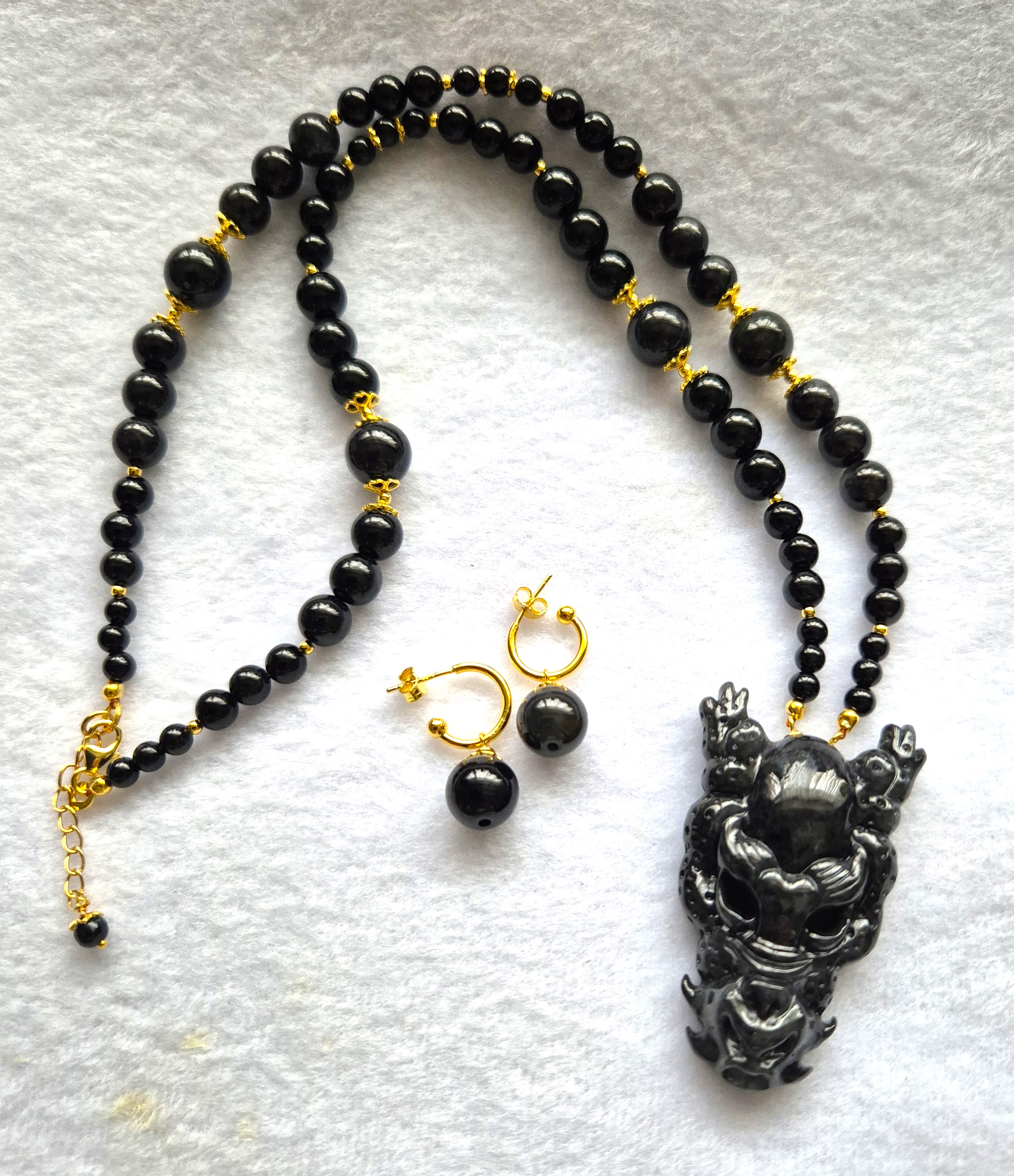 Black Jadeite Dragon