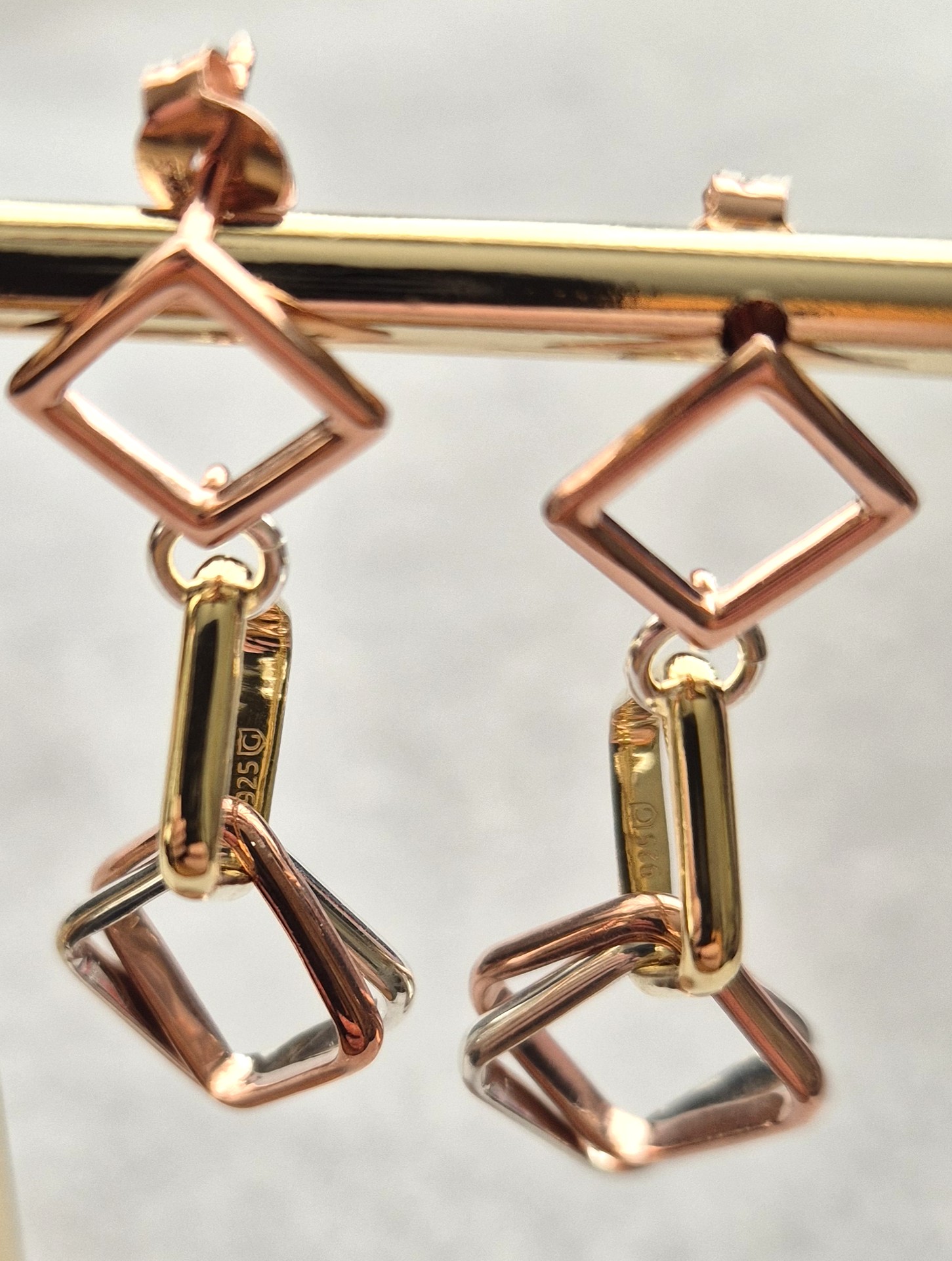 3 Colour Silver Squares