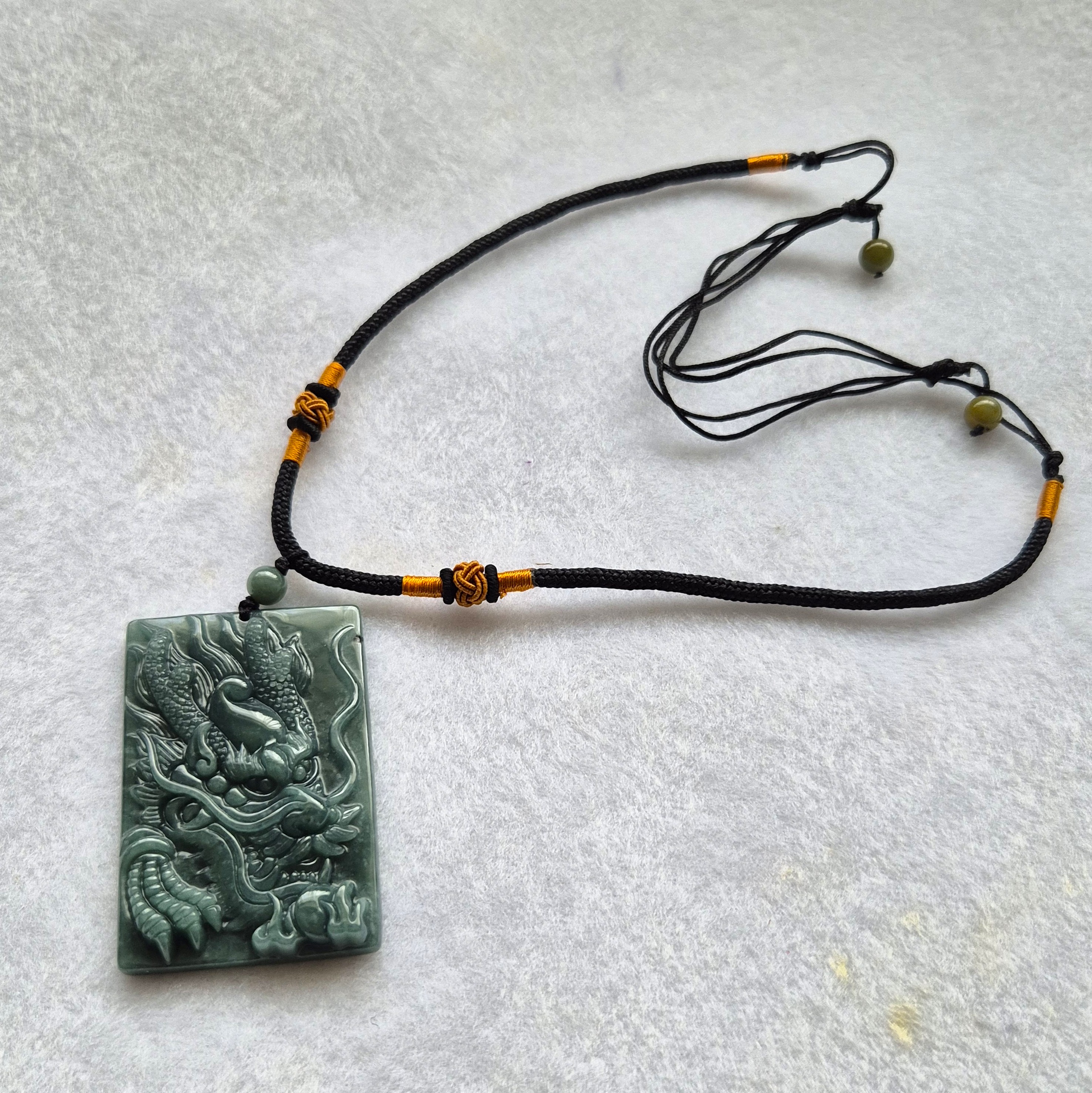 Olmec Jade Dragon on Cord