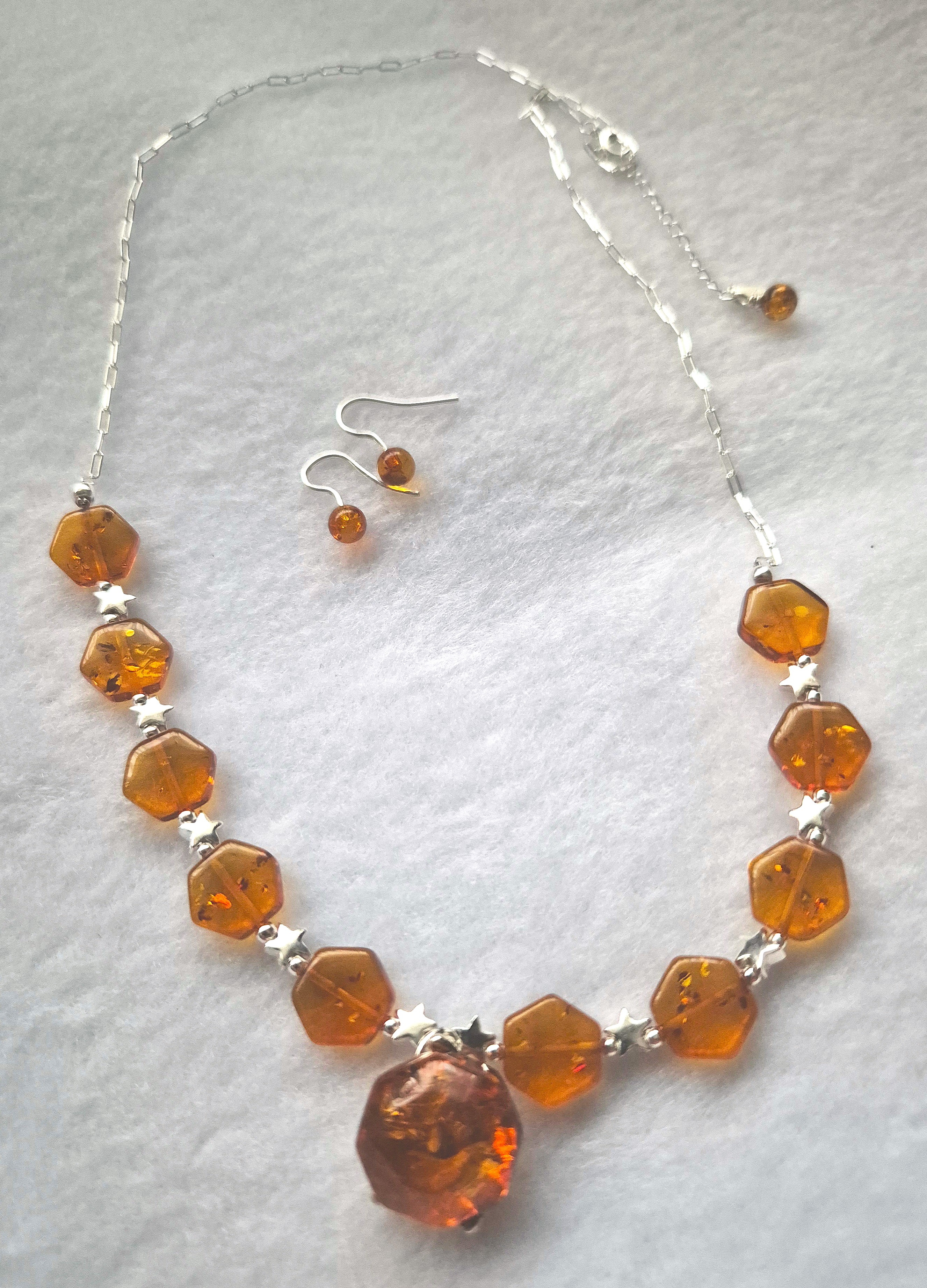 Amber Hexagons