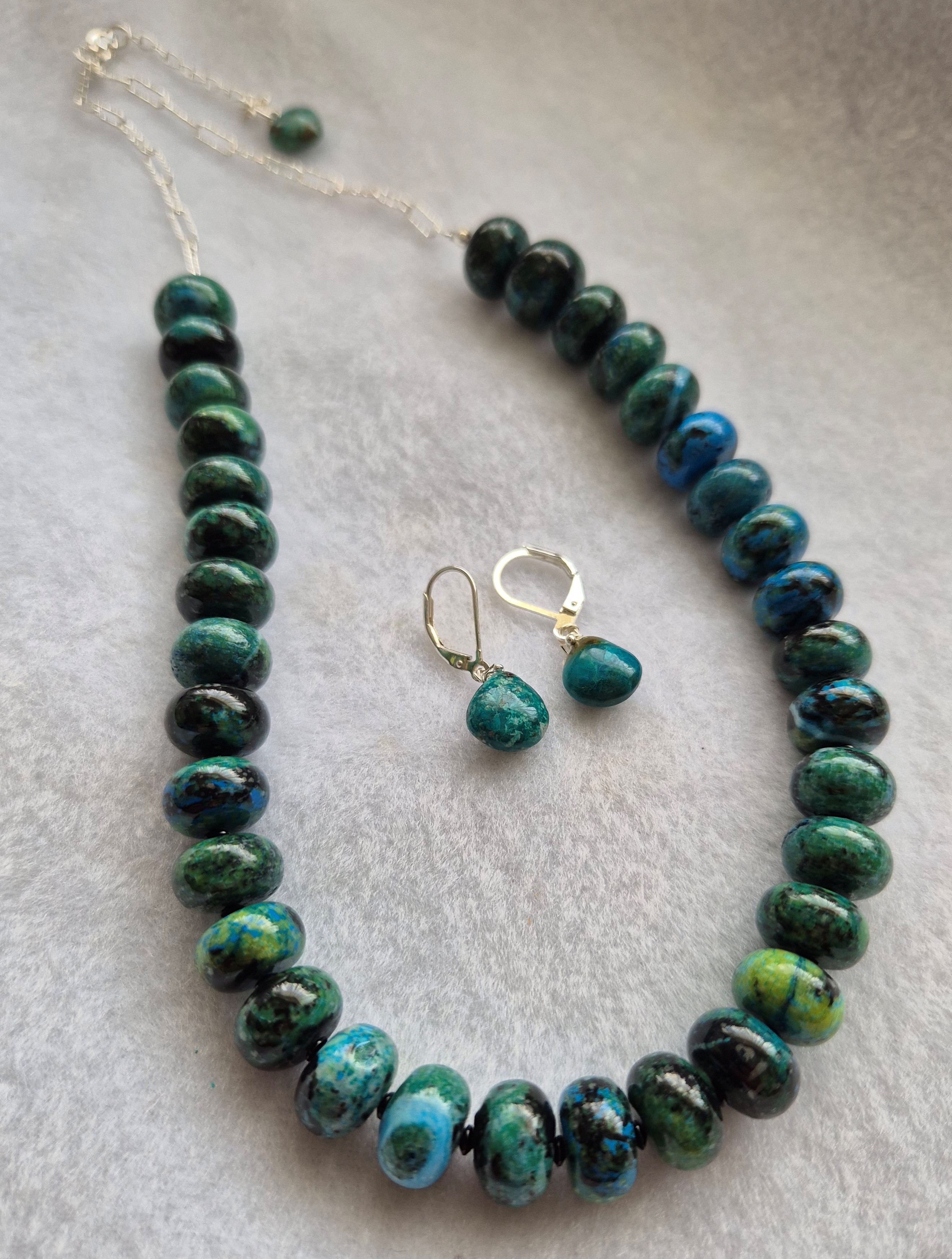 Chrysocolla Rondelles