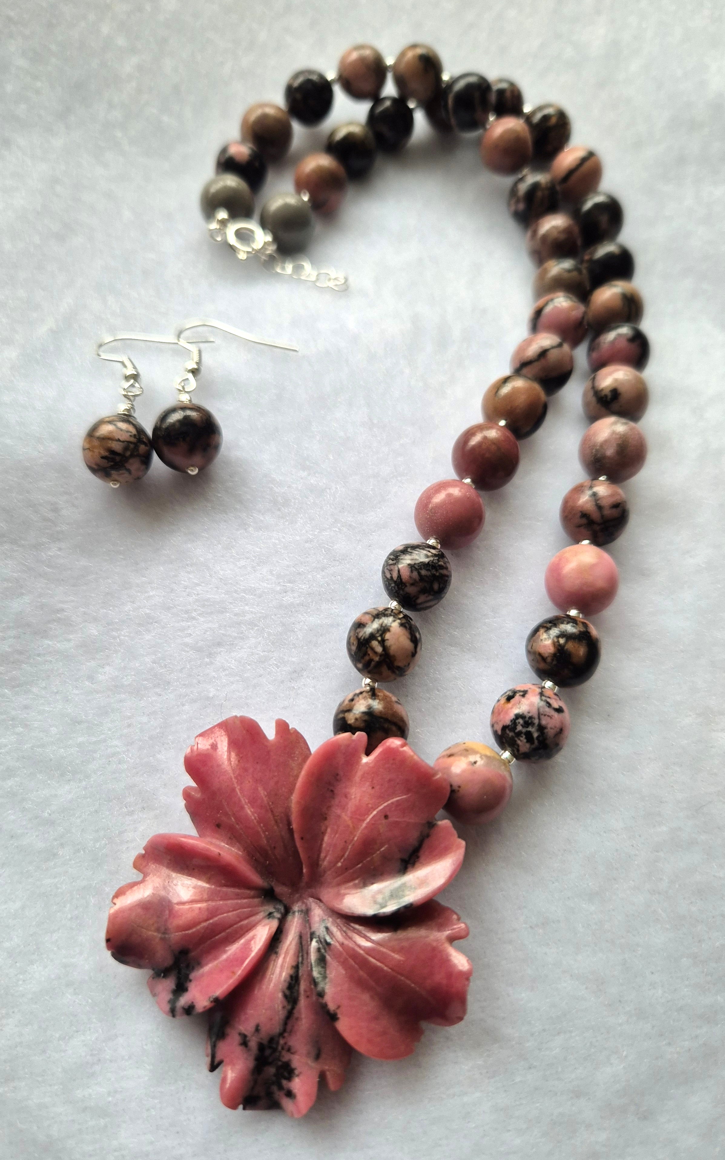 Rhodochrosite Flower