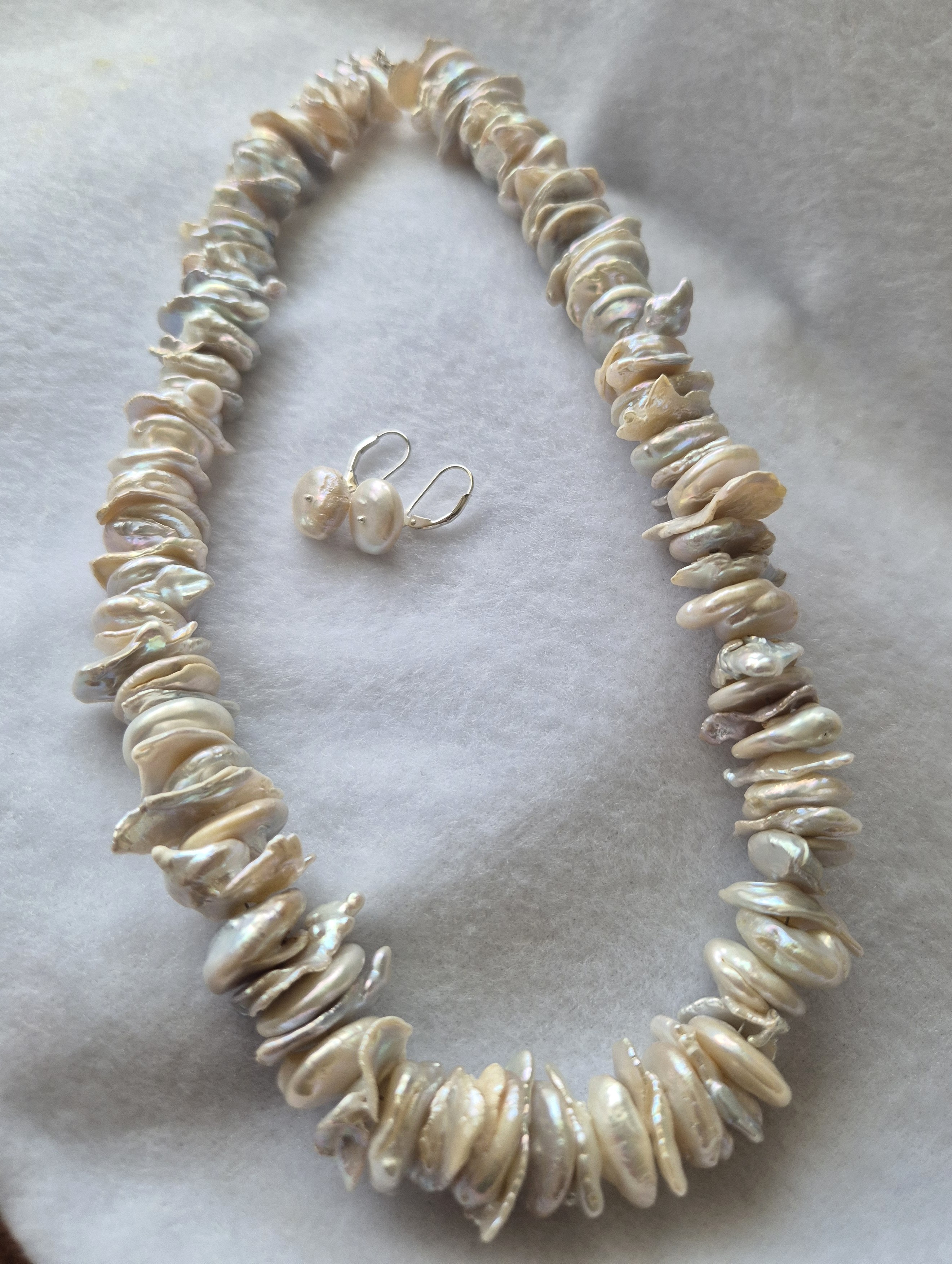 Freshwater Cornflake Pearls