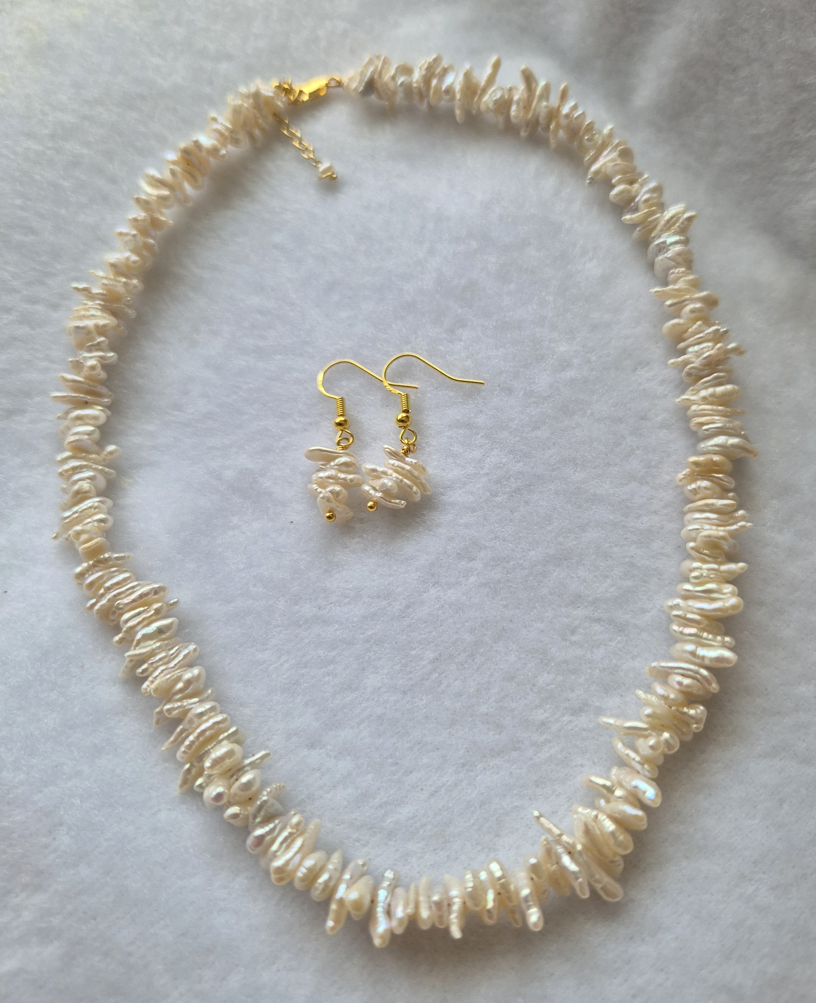 Cream Freshwater Biwa Pearl
