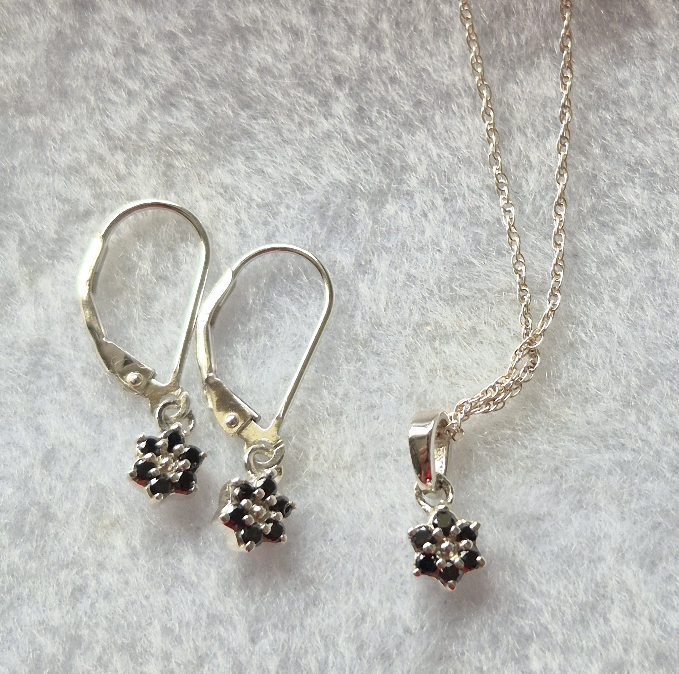 Black Diamond Flower Set
