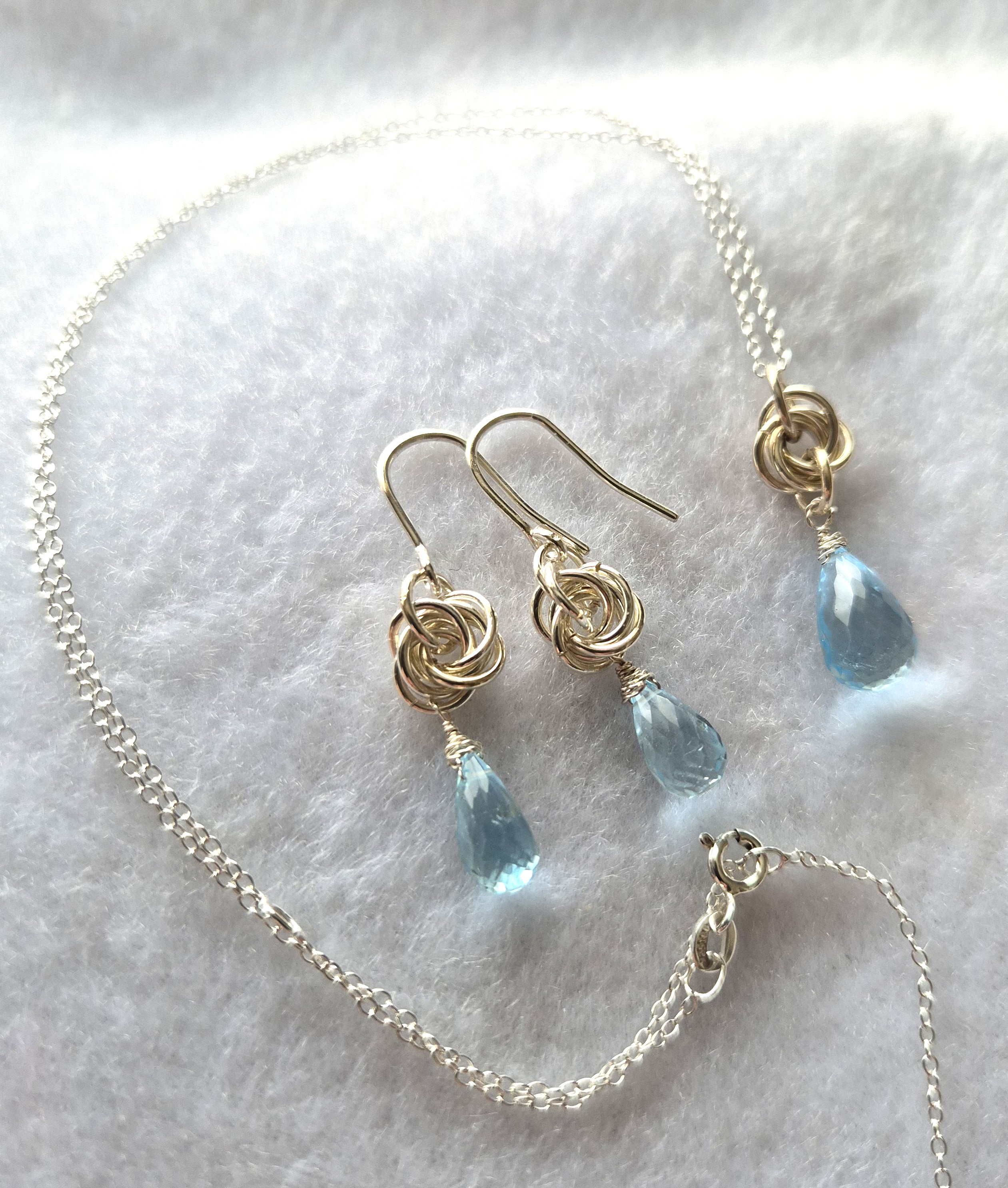 Blue Topaz Drop Suite
