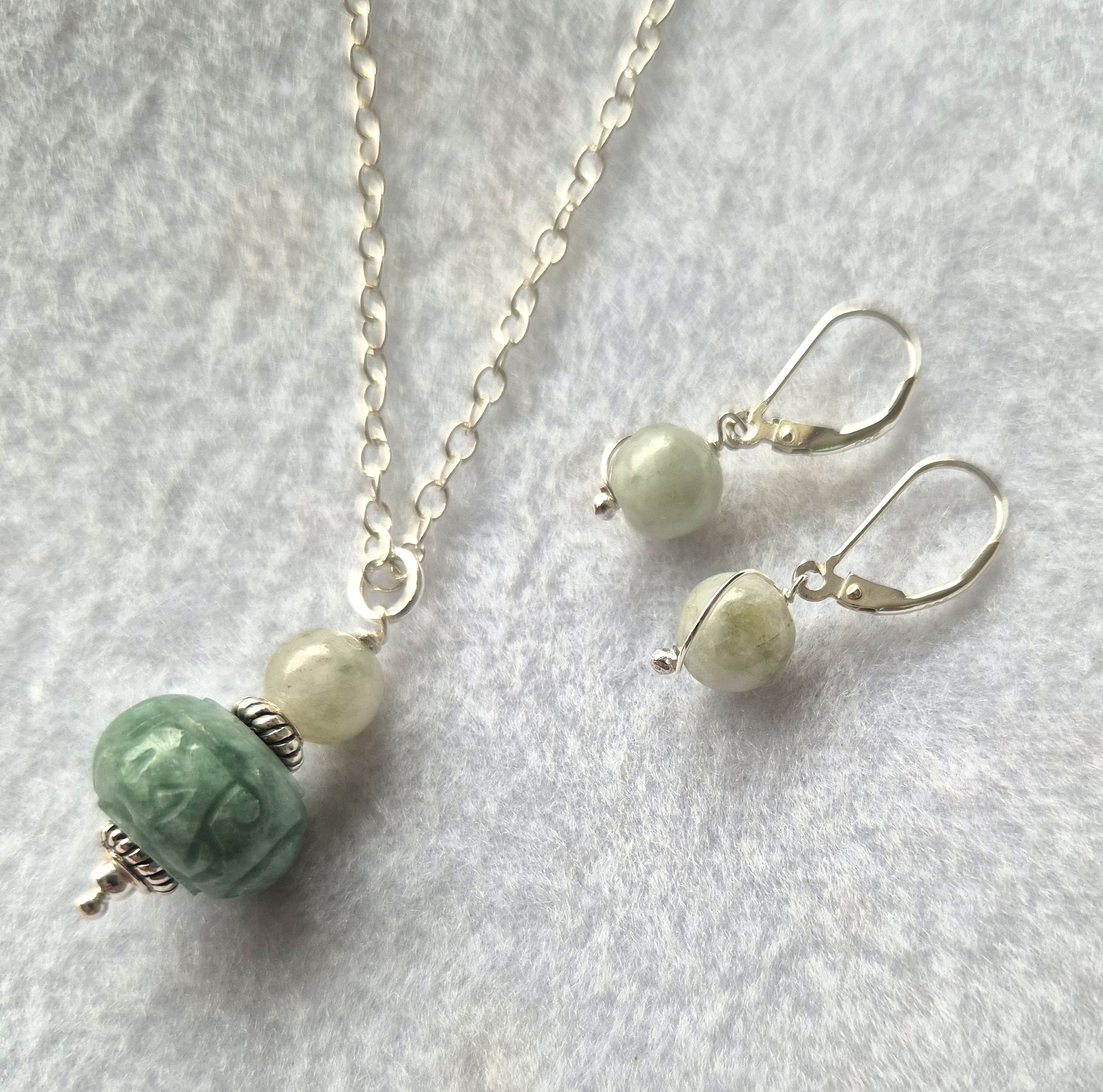 Carved Jadeite Pendant